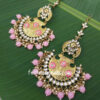 Light Pink Ethnic Chandbali Earring for Women Light Pink Ethnic Chandbali Earring for Women