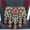 Maroon Colour Bridal Jewellery Set for Wedding