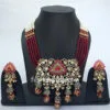 Maroon Colour Bridal Jewellery Set for Wedding