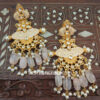 Pastel Pink Drop Earrings for Lehenga