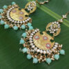 Sea Green Ethnic Chandbali Earring for Women