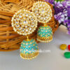 Blue Traditional Jhumka Earring for Wedding