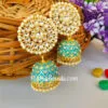 Blue Traditional Jhumka Earring for Wedding
