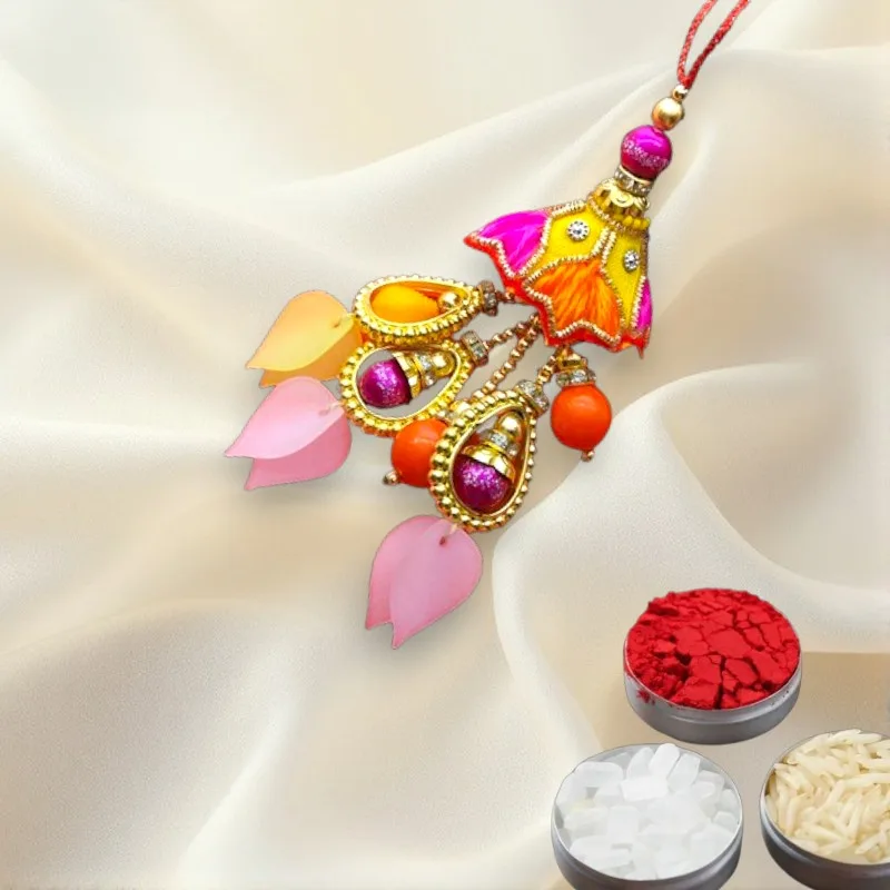 Designer Lumba Rakhi for Bhabhi