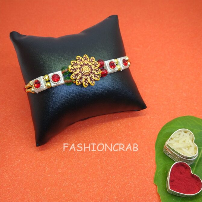 Floral Designer Rakhi for Brother Floral Designer Rakhi for Brother