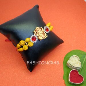 Ganesha Embellished Rakhi for Brother