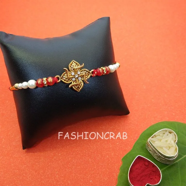 Golden Swastik Rakhi