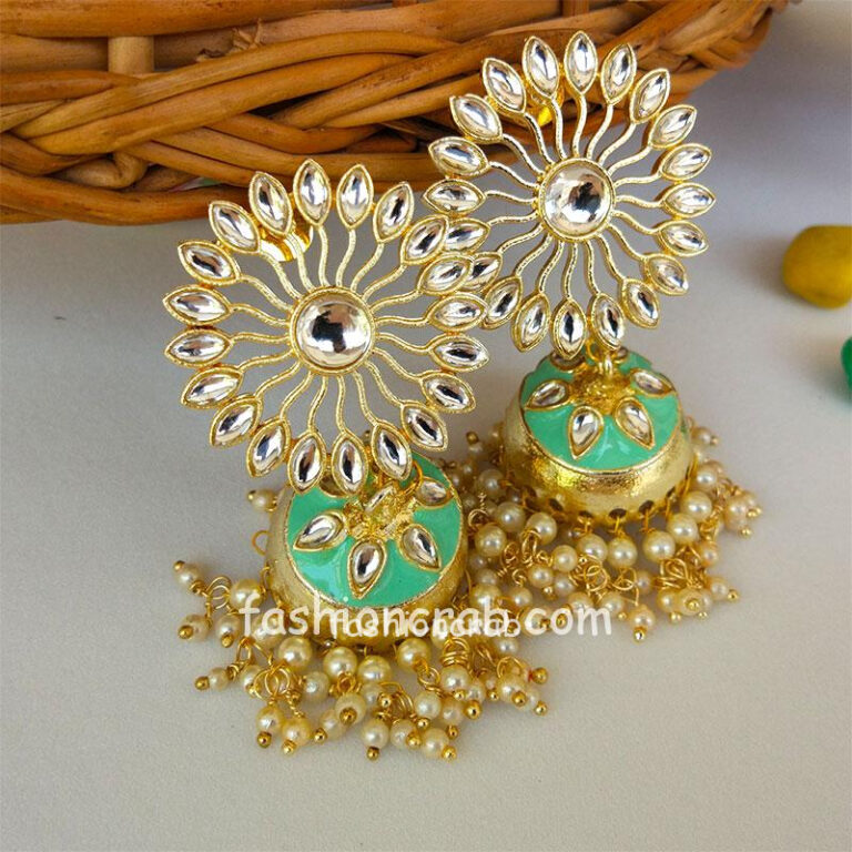 Sea Green Traditional Wedding Jhumka
