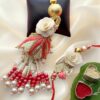Traditional Pearl Lumba Rakhi Set