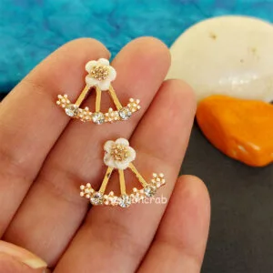 Flower Earrings Small Stud for Girls