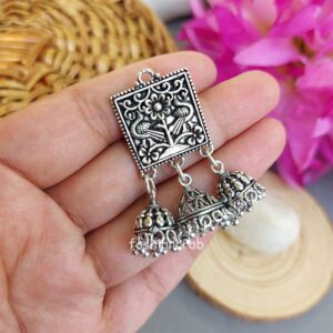 Oxidised German Silver Earrings