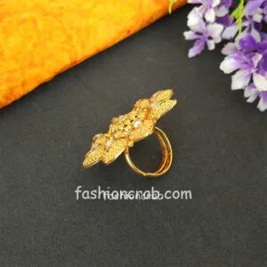 Polki Finger Ring for Bride