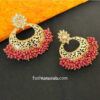 Pink Pearl Hoop Earring