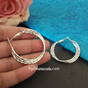 Cute Silver Color Hoop Earring