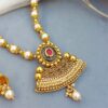 Pearl Golden Color Necklace Set-04 Pearl Golden Color Necklace Set