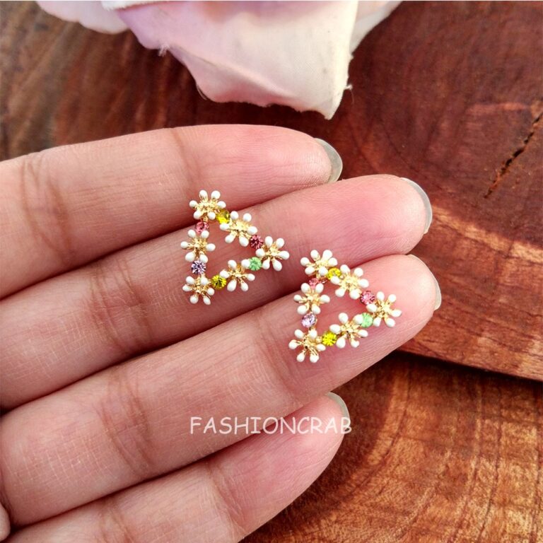 Triangle Shape Stud Earrings