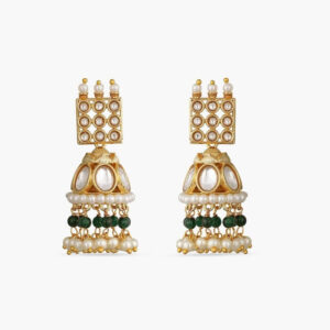 Kundan Jhumkas
