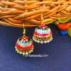 Black Blue Pearl Small Jhumka for Girls