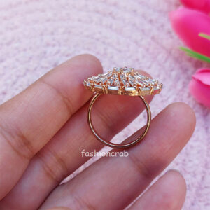 Classic Rose Gold Adjustable Ring for Her