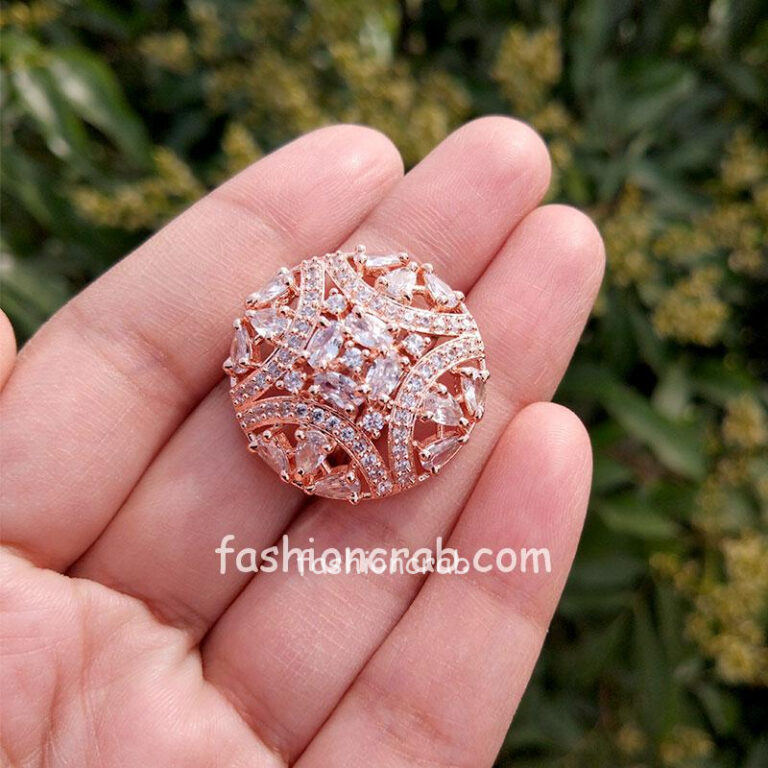 Handcrafted Rose Gold Adjustable Ring for Women