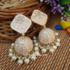 Peach Heavy Jhumka Earring for Women