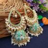Sea Green Traditional Heavy Jhumka Earring