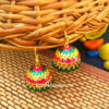 Yellow Green Pearl Small Jhumka for Girls