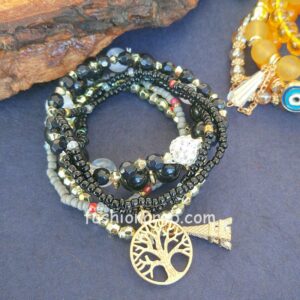 Combo of Black & Yellow Bracelet for Girls