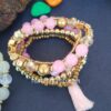Combo of White & Pink Bracelet for Girls