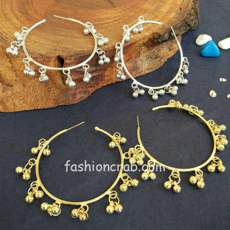 Ghungroo Hoop Earrings for Girls
