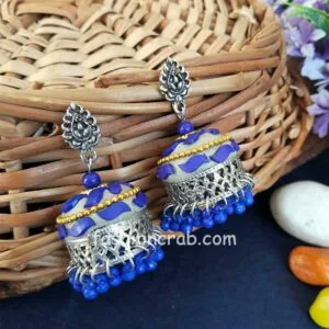 Beautiful Oxidized Jhumka Earrings