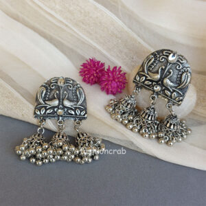 German Silver Jhumka Earring