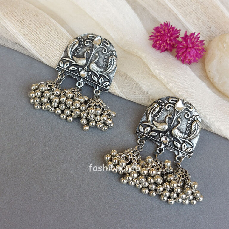 German Silver Jhumka Earring