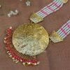 Punjabi Pink Pearl Pipal Patti Set for Bride-04 Punjabi Pink Pearl Pipal Patti Set for Bride