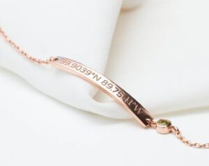 customized location bracelets