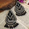 Black Beads Earrings for Girls