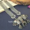 Oxidised Silver Plated Long Necklace Set