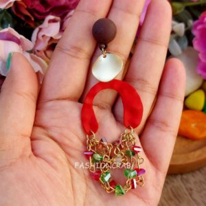 Red Statement Earrings