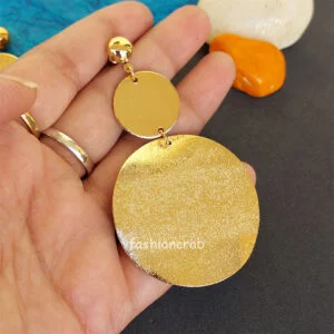 Golden Big Drop Earrings