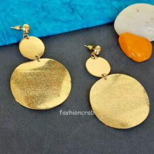 Golden Big Drop Earrings