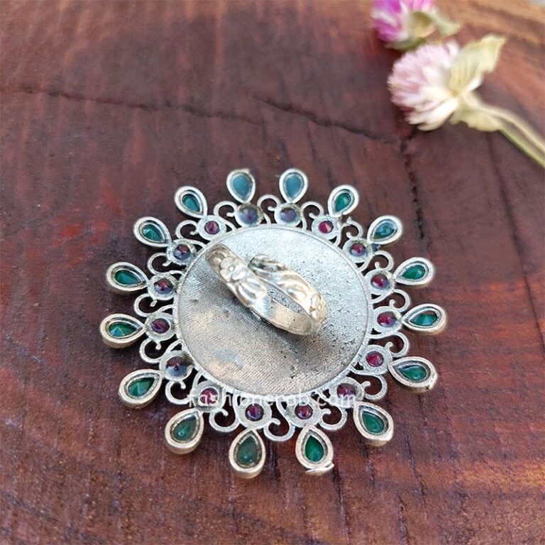 Big German Silver Ring for Ladies
