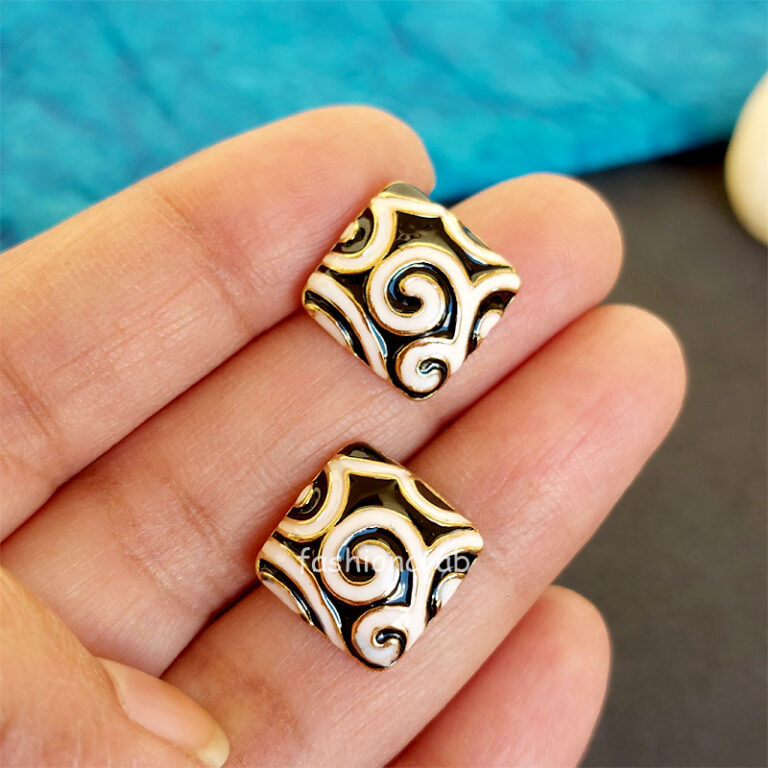 Black and White Earrings for Women
