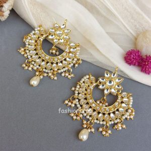 Celebrity Kundan Earring for Saree