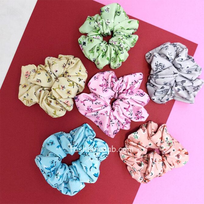 Daily Wear Scrunchies for Girls - Set of 6 Daily Wear Scrunchies for Girls - Set of 6