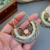 Earrings for Lehenga - Blue-01 Earrings for Lehenga - Blue