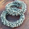 Indian Oxidised Silver Bangles with Ghungroo