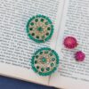 Green Pearl Stylish Stud Earrings for Women