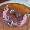 Light Pink Choker Indian Necklace