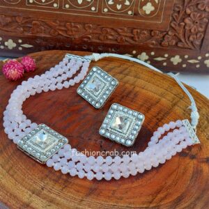 Light Pink Choker Pearl Necklace