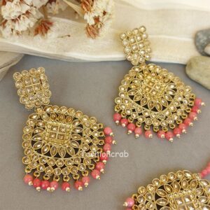 Ankita Maang Tikka Set for Wedding - Pink